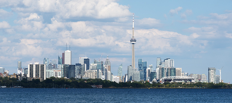 view of Toronto from 